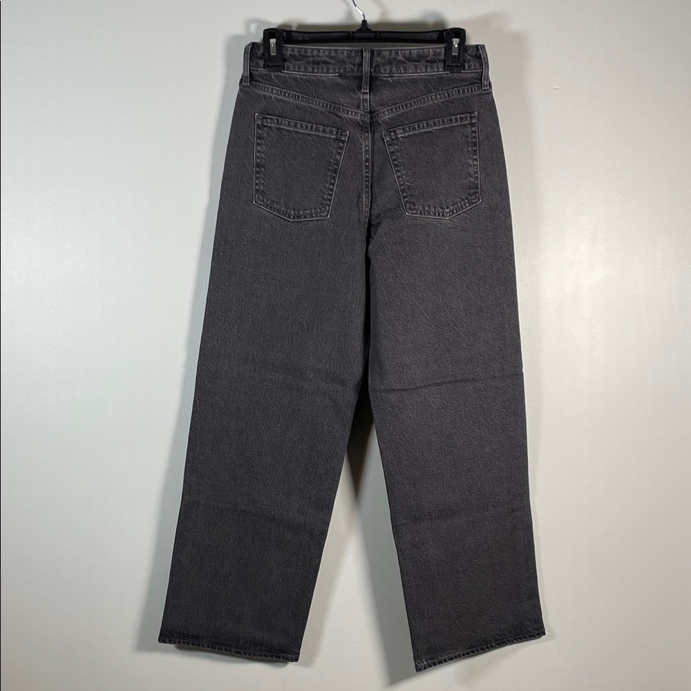 Old Navy Black Extra High Rise Wide Leg Jeans Women 4 Petite - Picture 7 of 10